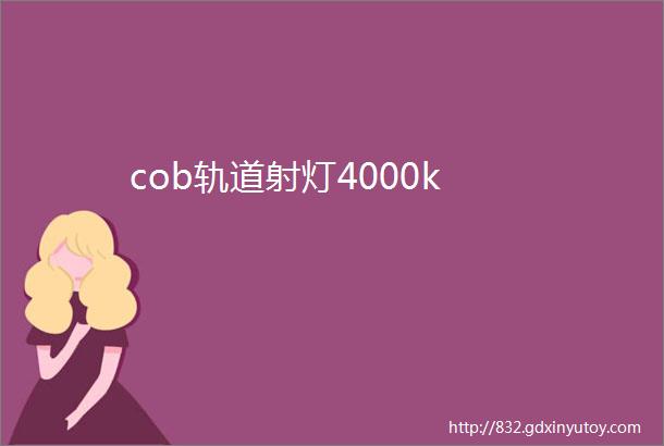 cob轨道射灯4000k