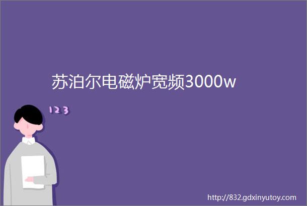 苏泊尔电磁炉宽频3000w