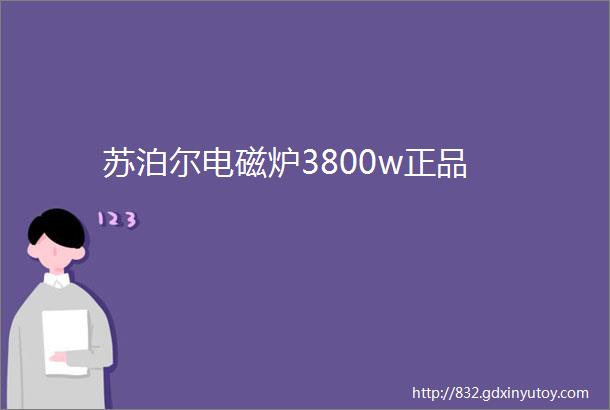 苏泊尔电磁炉3800w正品